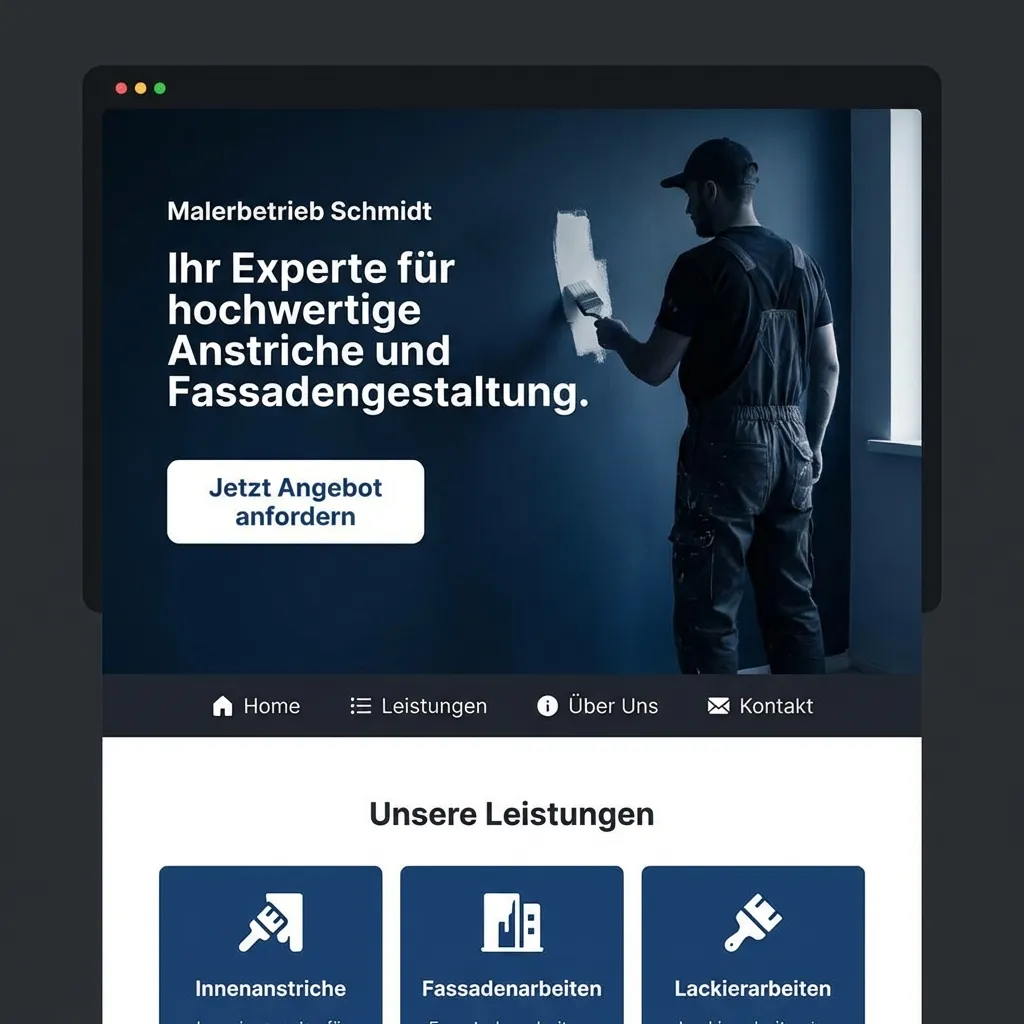 Website Design für Website-Beispiel Handwerk